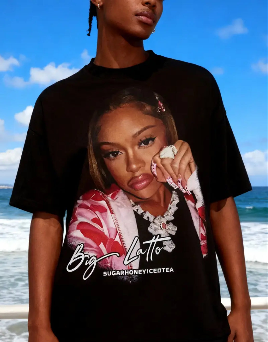 SUGAR HONEY ICE TEA LATTO SHIRT😍🤎